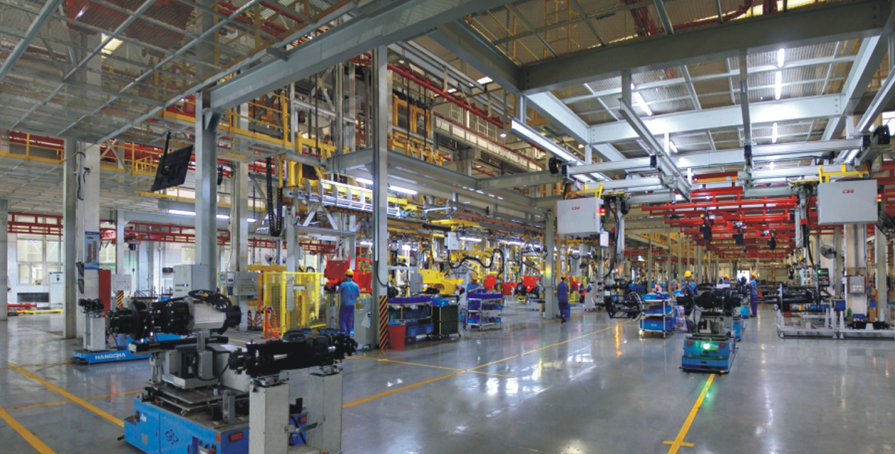 Hangcha Officina di assemblaggio intelligente di carrelli elevatori elettrici